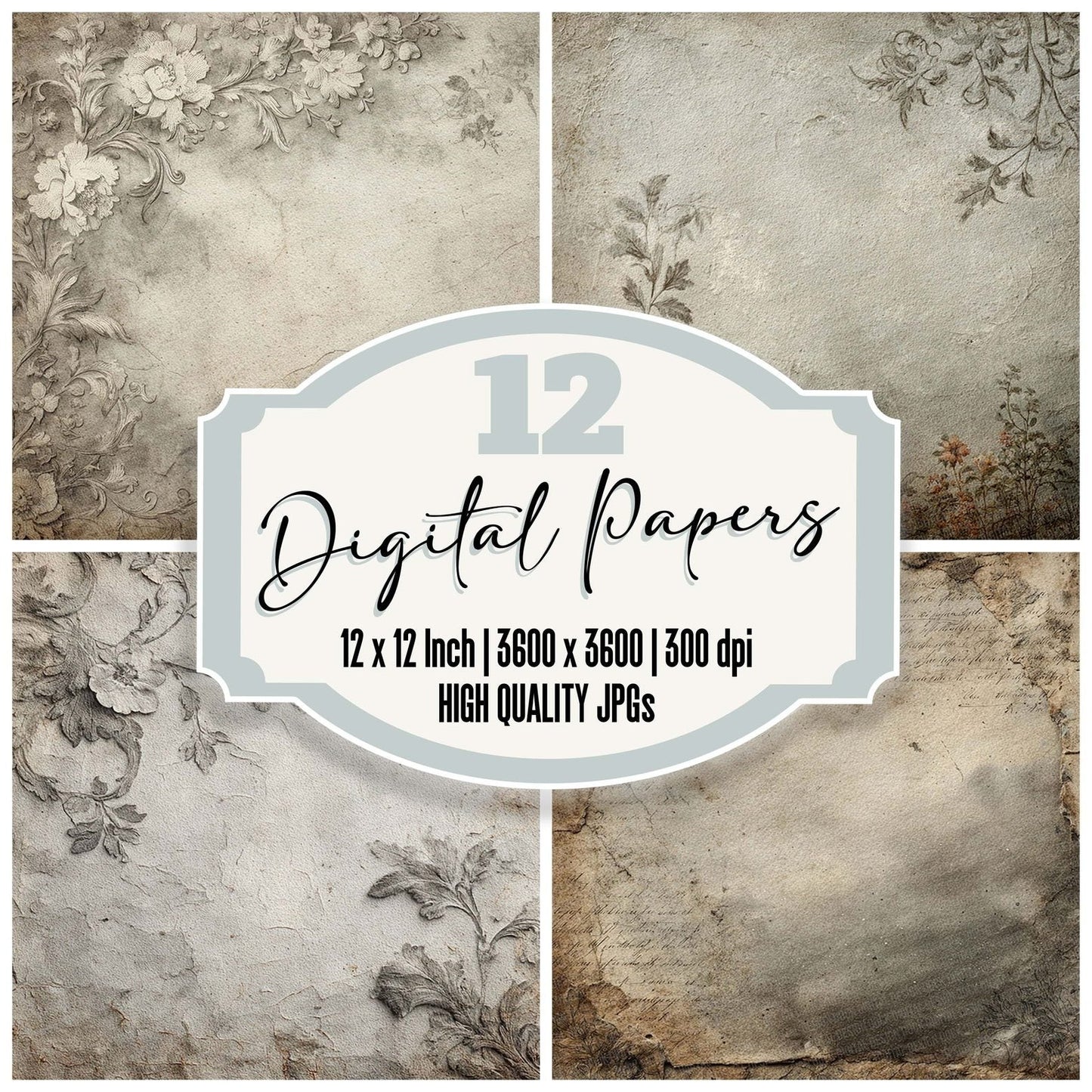 Haunted Victorian Paper Digital Paper Pack (DDD001998)