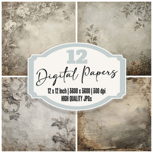 Haunted Victorian Paper Digital Paper Pack (DDD001998)