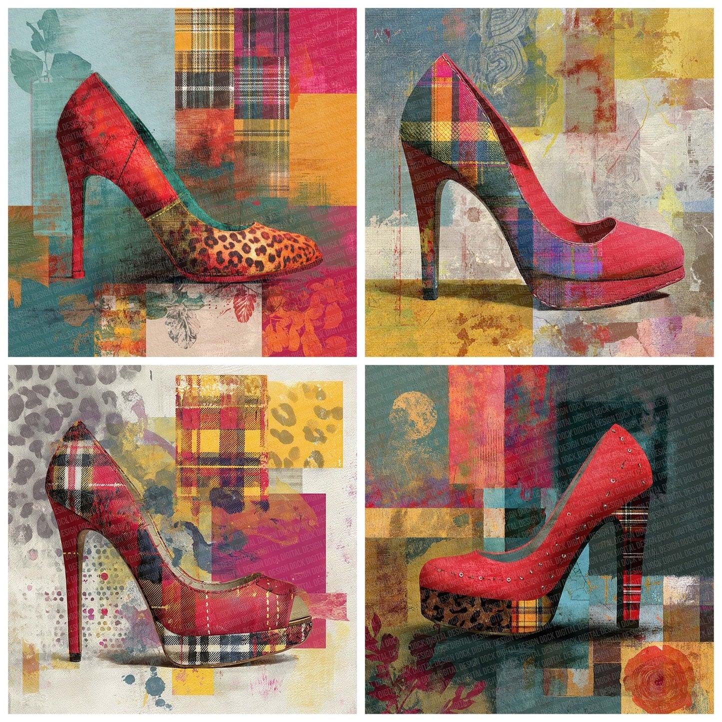 Heel Clash Patch Digital Paper Pack (DDD002006)