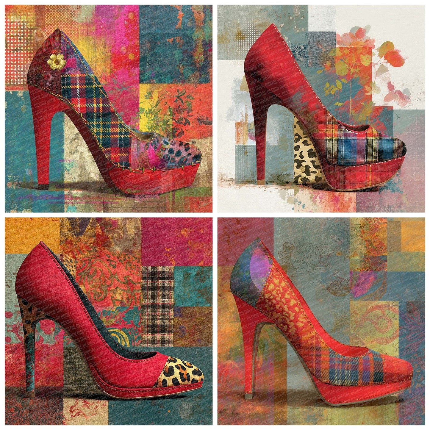 Heel Clash Patch Digital Paper Pack (DDD002006)