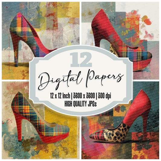 Heel Clash Patch Digital Paper Pack (DDD002006)