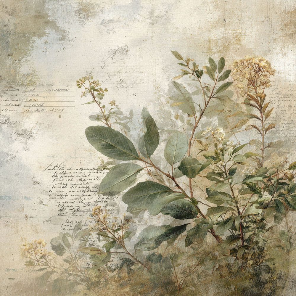 Herb Garden Notes Wash Digital Paper Pack (DDD002007)