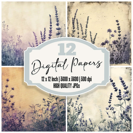 Herbal Mystic Frame Digital Paper Pack (DDD002009)