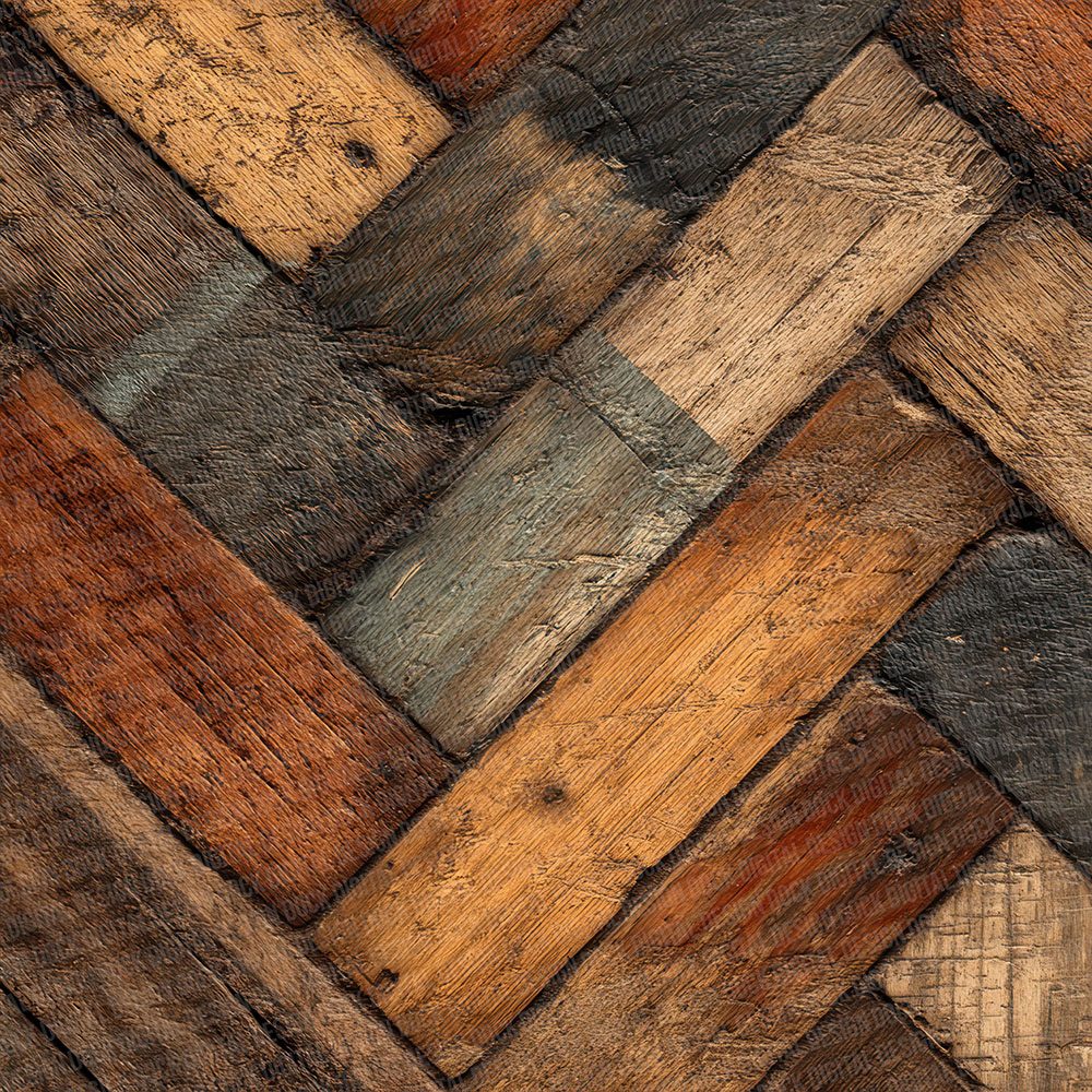 Herringbone Oak Wood Floor Pattern Digital Paper Pack (DDD002011)