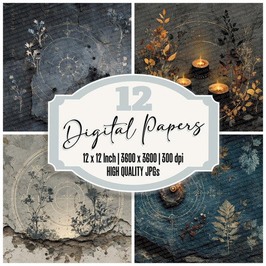 Hex Dust Ritual Digital Paper Pack (DDD002012)