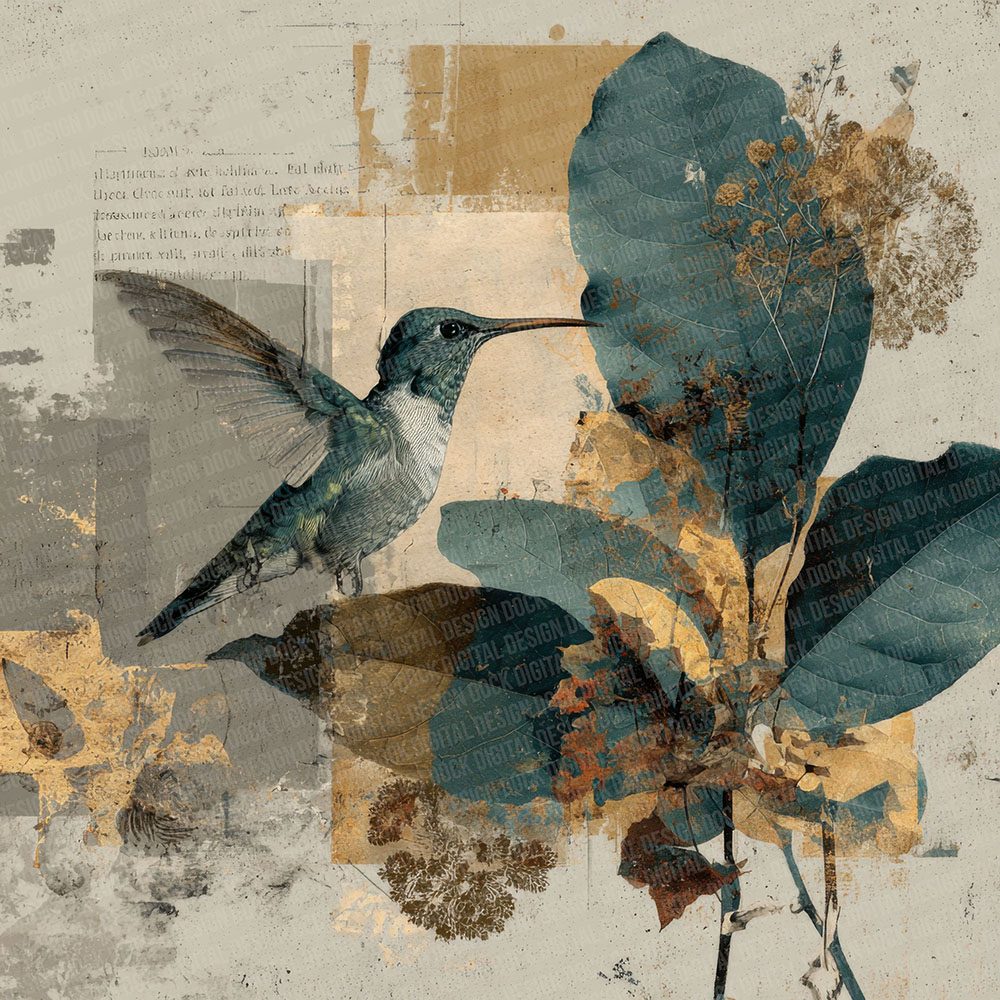 Hummingbird Botanical Astro Digital Paper Pack (DDD002040)