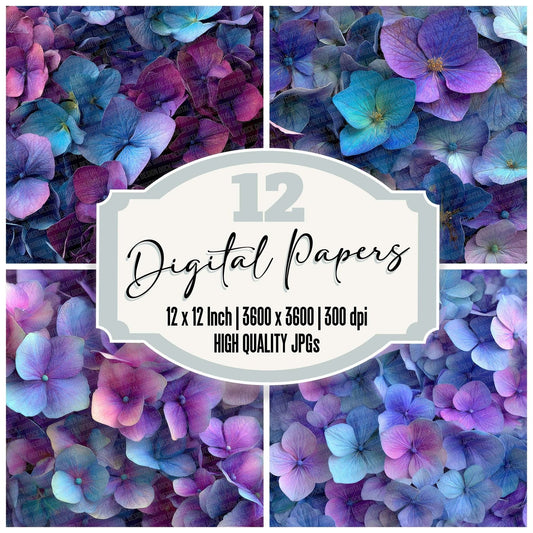 Hydrangea Overhead Fill Digital Paper Pack (DDD002047)