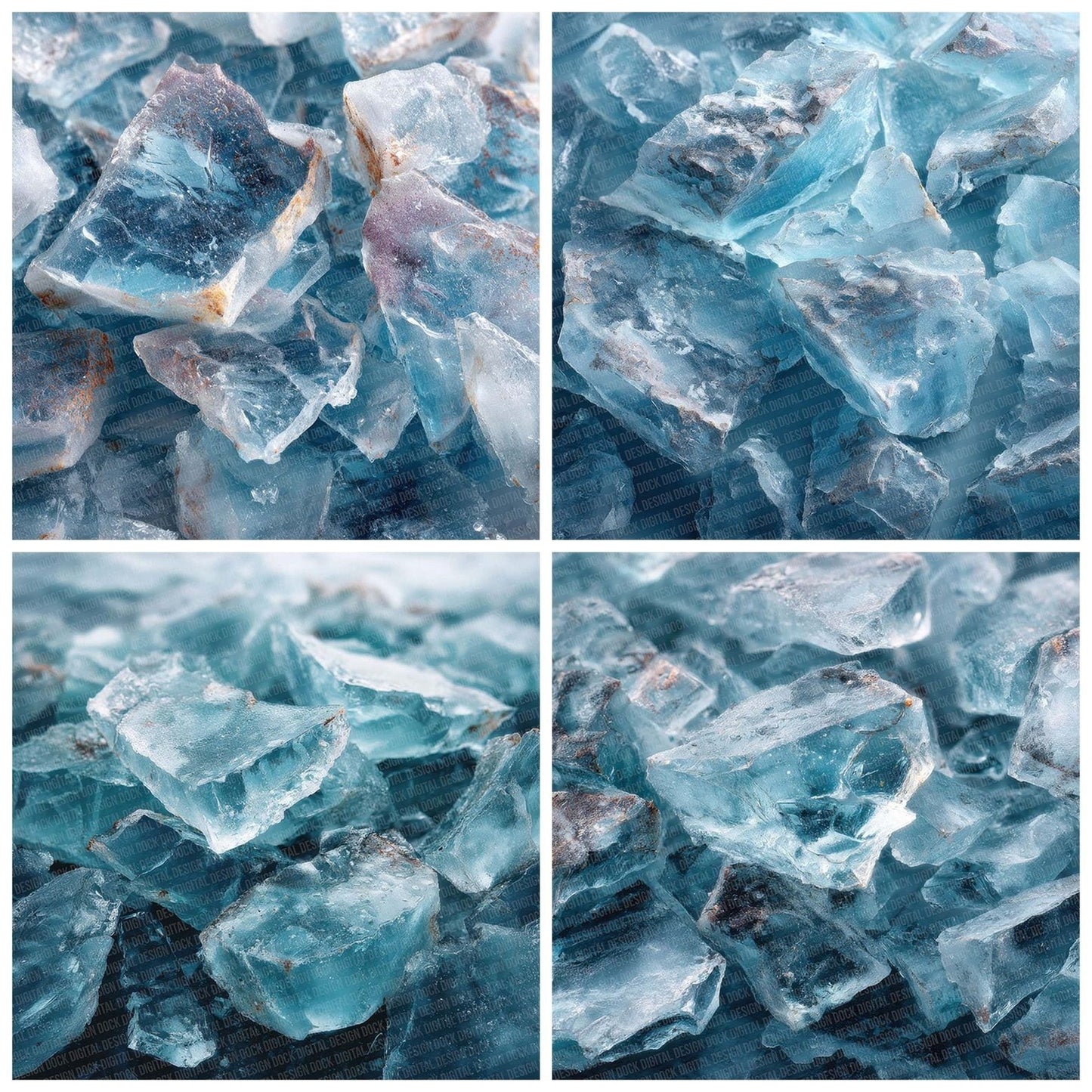 Ice Shard Texture Digital Paper Pack (DDD002055)