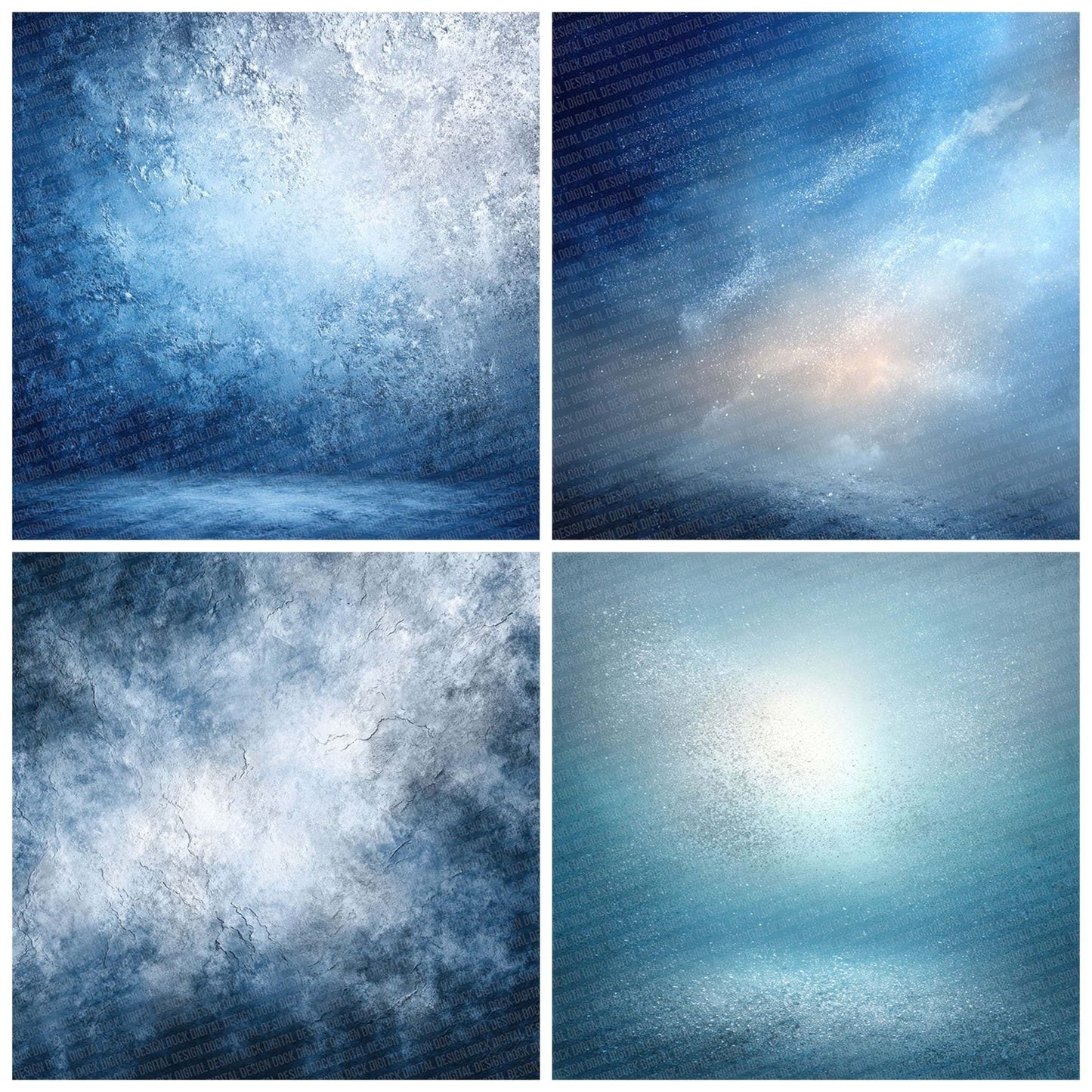 Icy Mist Winter Background Digital Paper Pack (DDD002058)