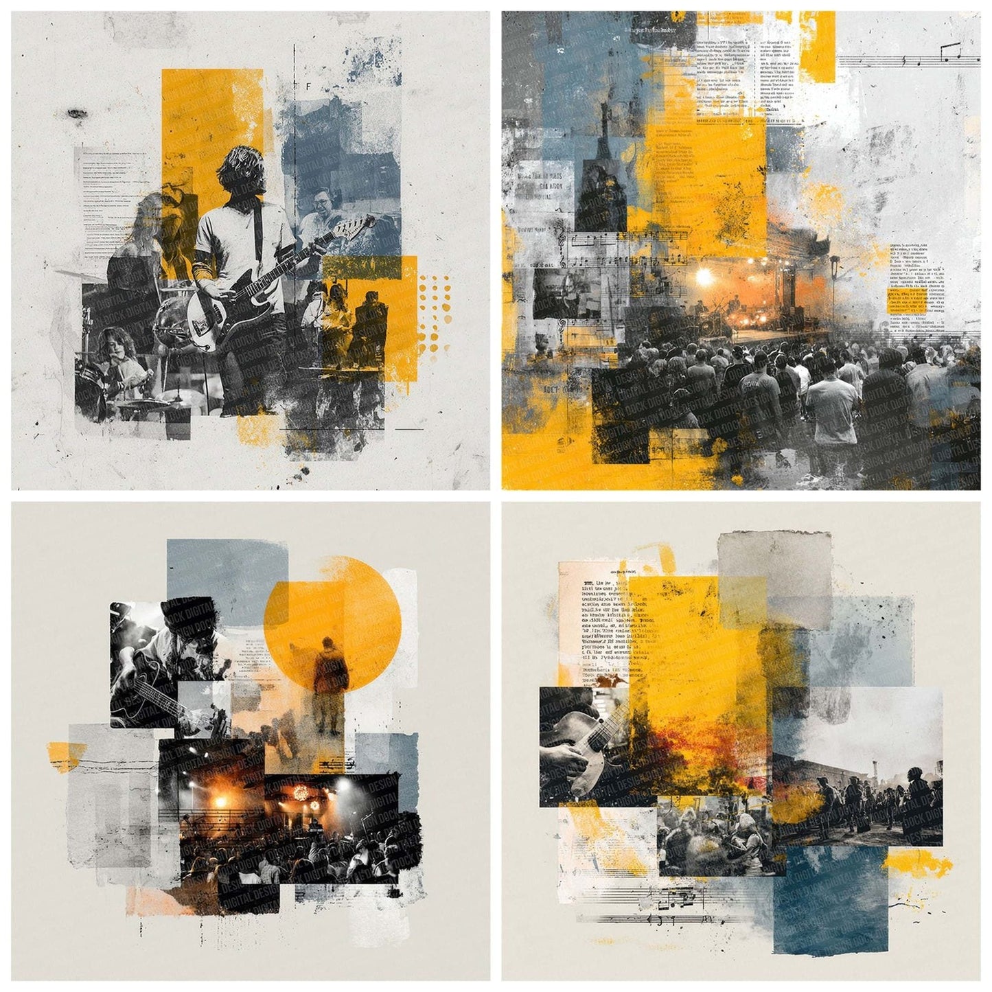 Indie Gig Moodboard Digital Paper Pack (DDD002062)