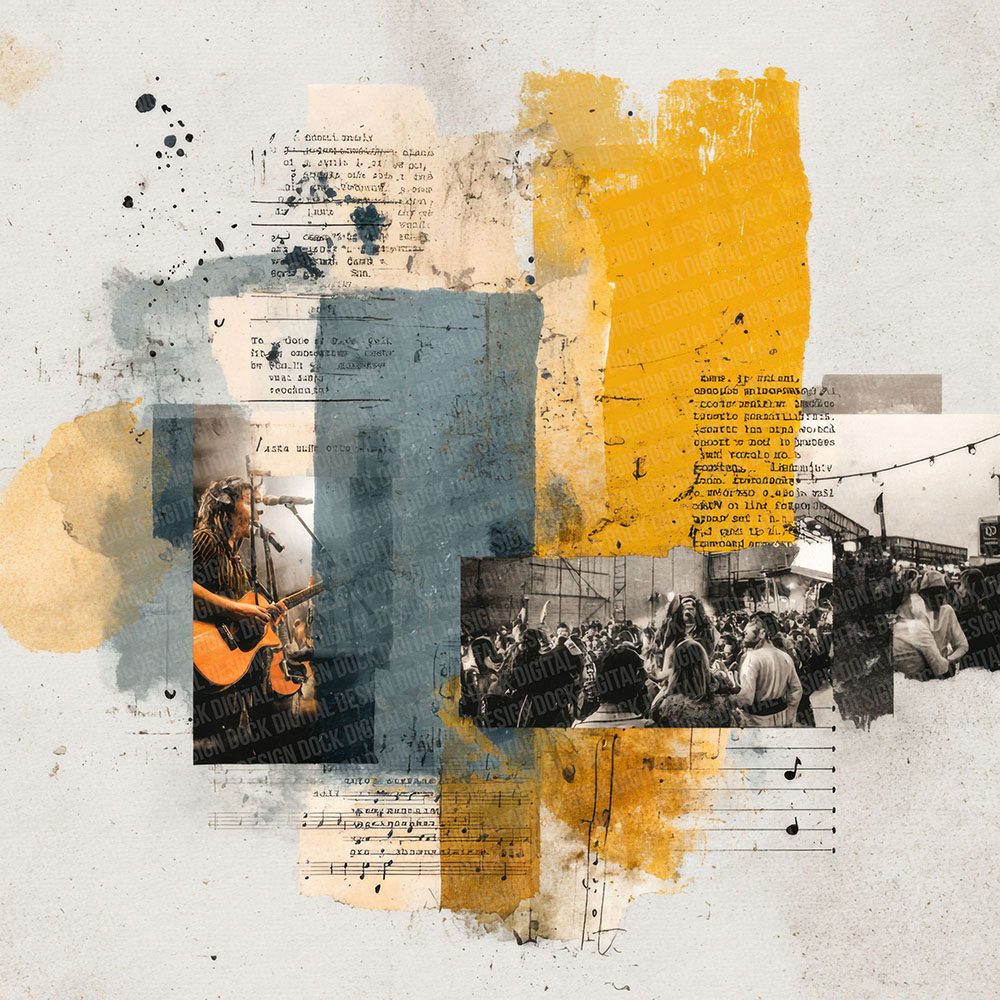 Indie Gig Moodboard Digital Paper Pack (DDD002062)