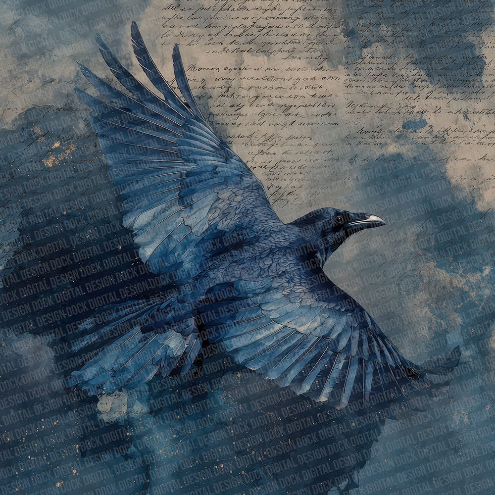 Indigo Ink Fade Digital Paper Pack (DDD002071)