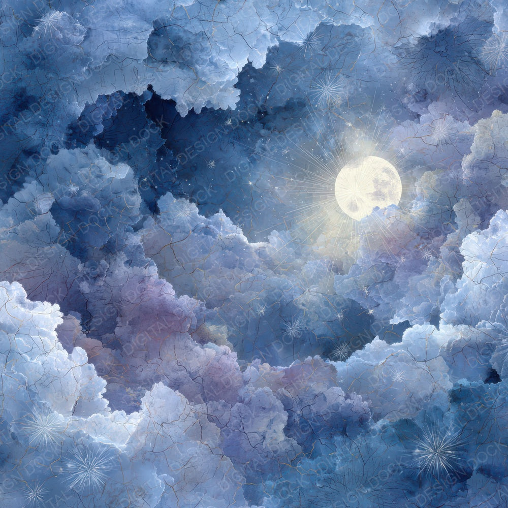 Indigo Moon Map Digital Paper Pack (DDD007659)