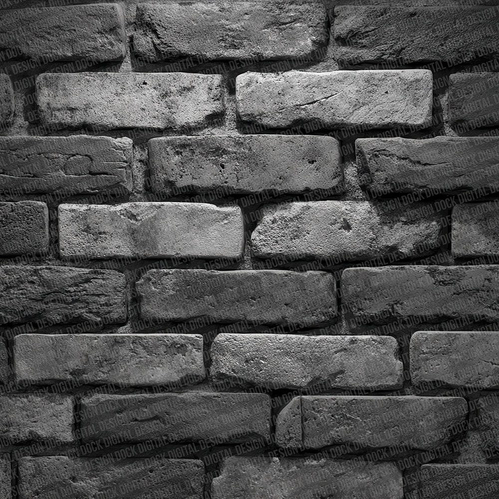 Industrial Charcoal Brick Wall Digital Paper Pack (DDD002083)
