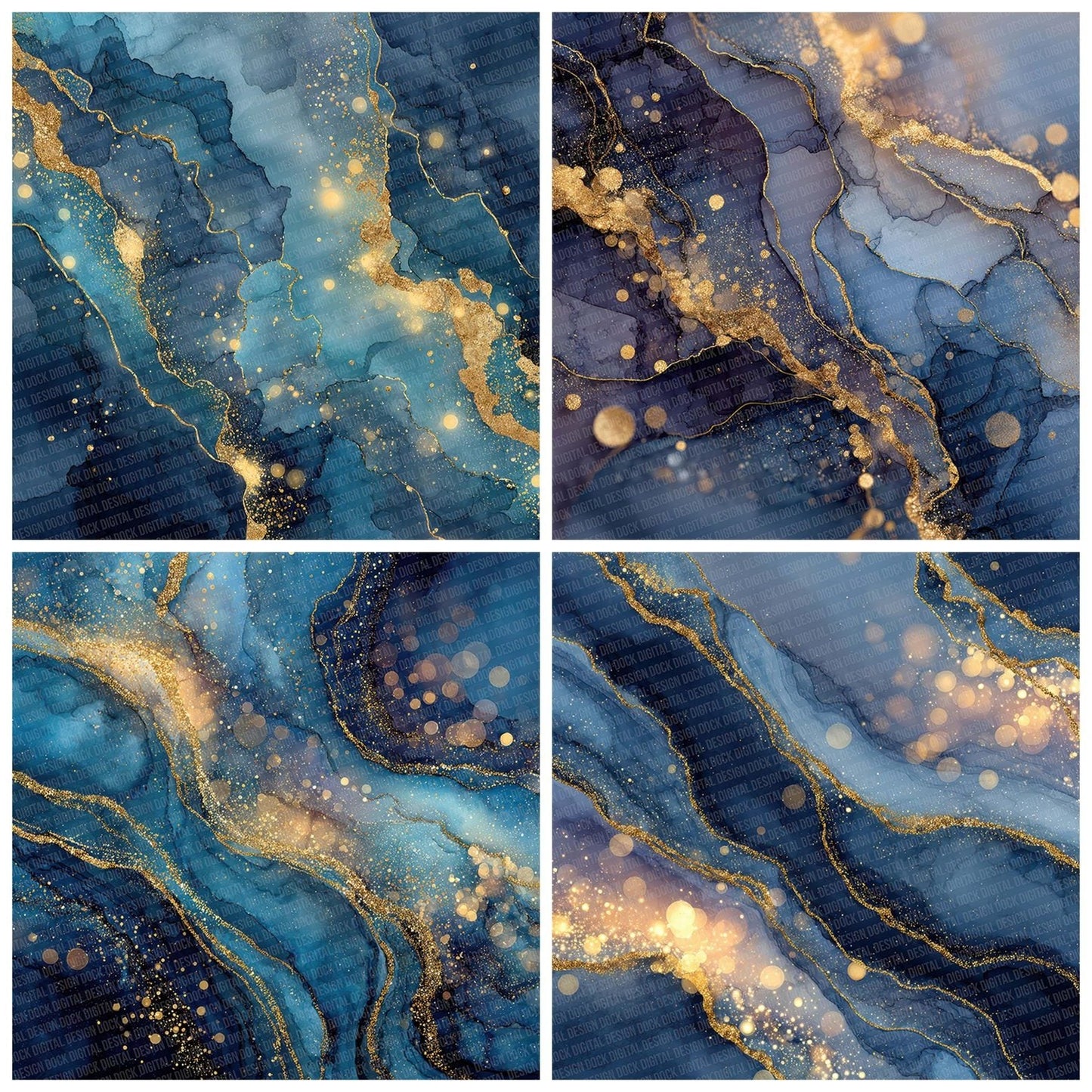 Ink Flow Shimmer Digital Paper Pack (DDD002104)