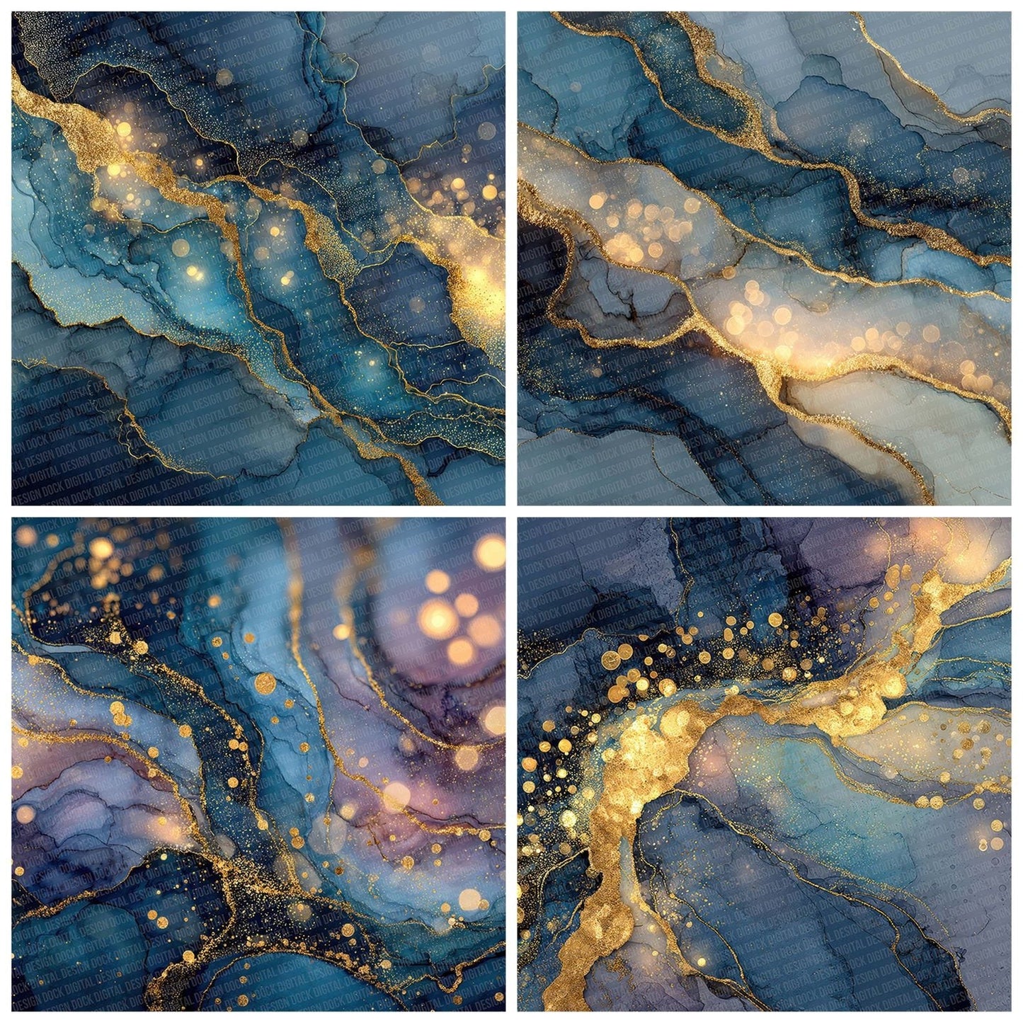 Ink Flow Shimmer Digital Paper Pack (DDD002104)