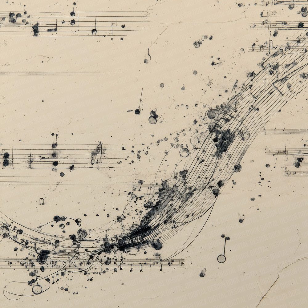 Ink Music Notation Digital Paper Pack (DDD002115)