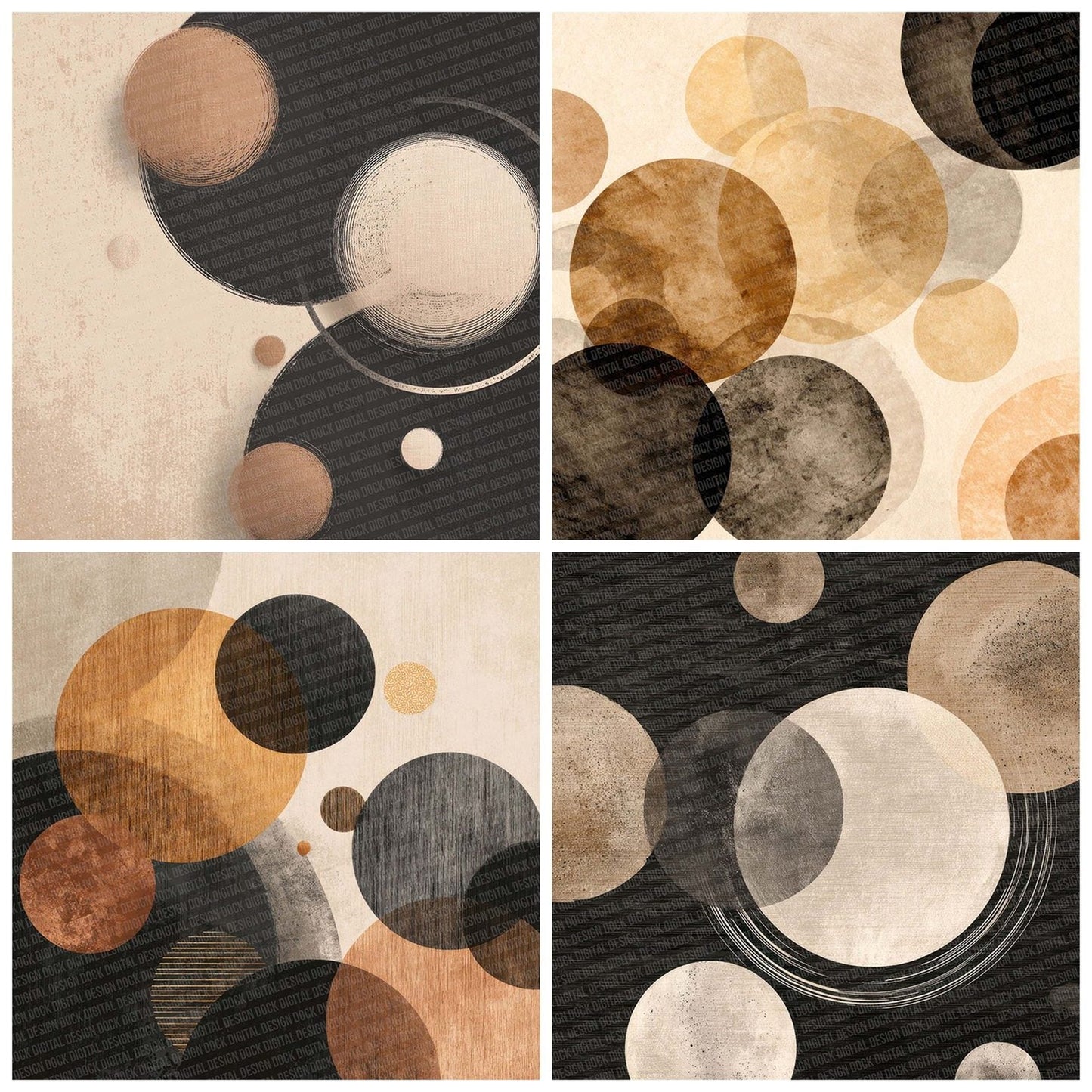 Ink Offwhite Background Digital Paper Pack (DDD002118)