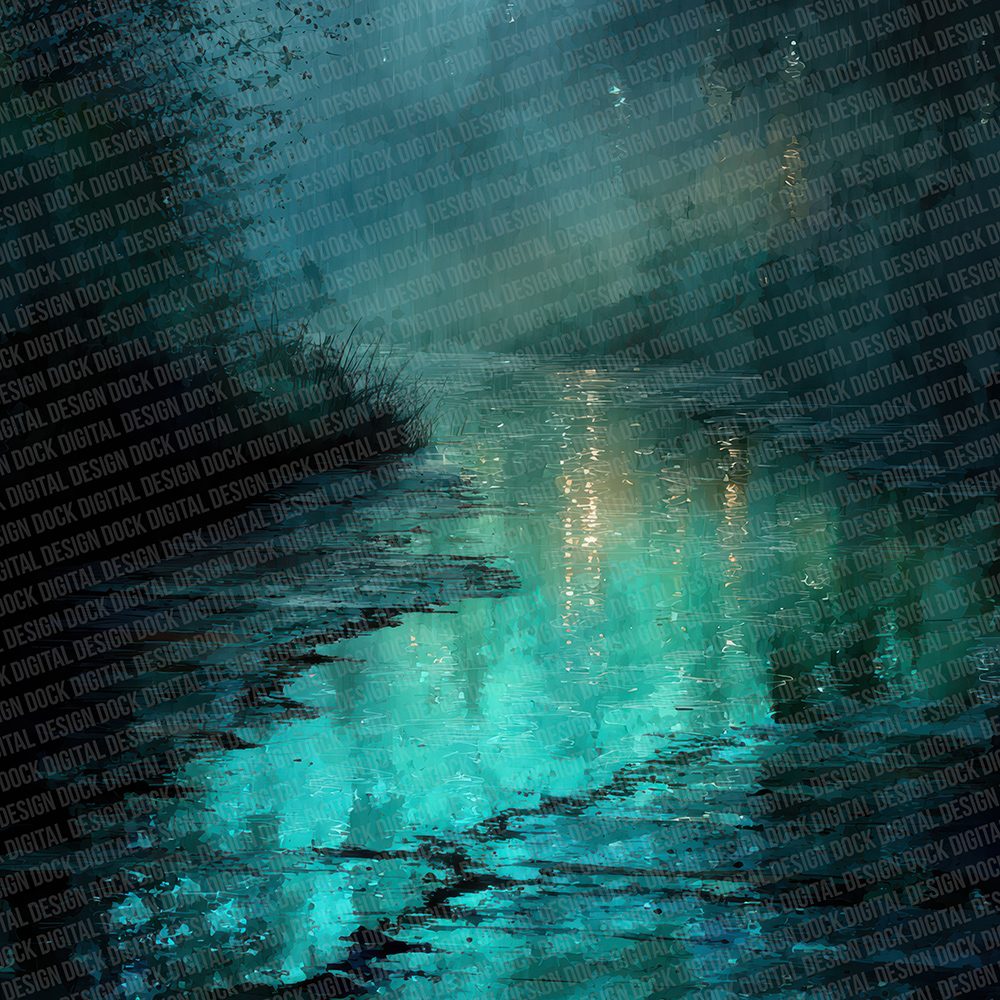 Ink Rain Glow Digital Paper Pack (DDD002122)
