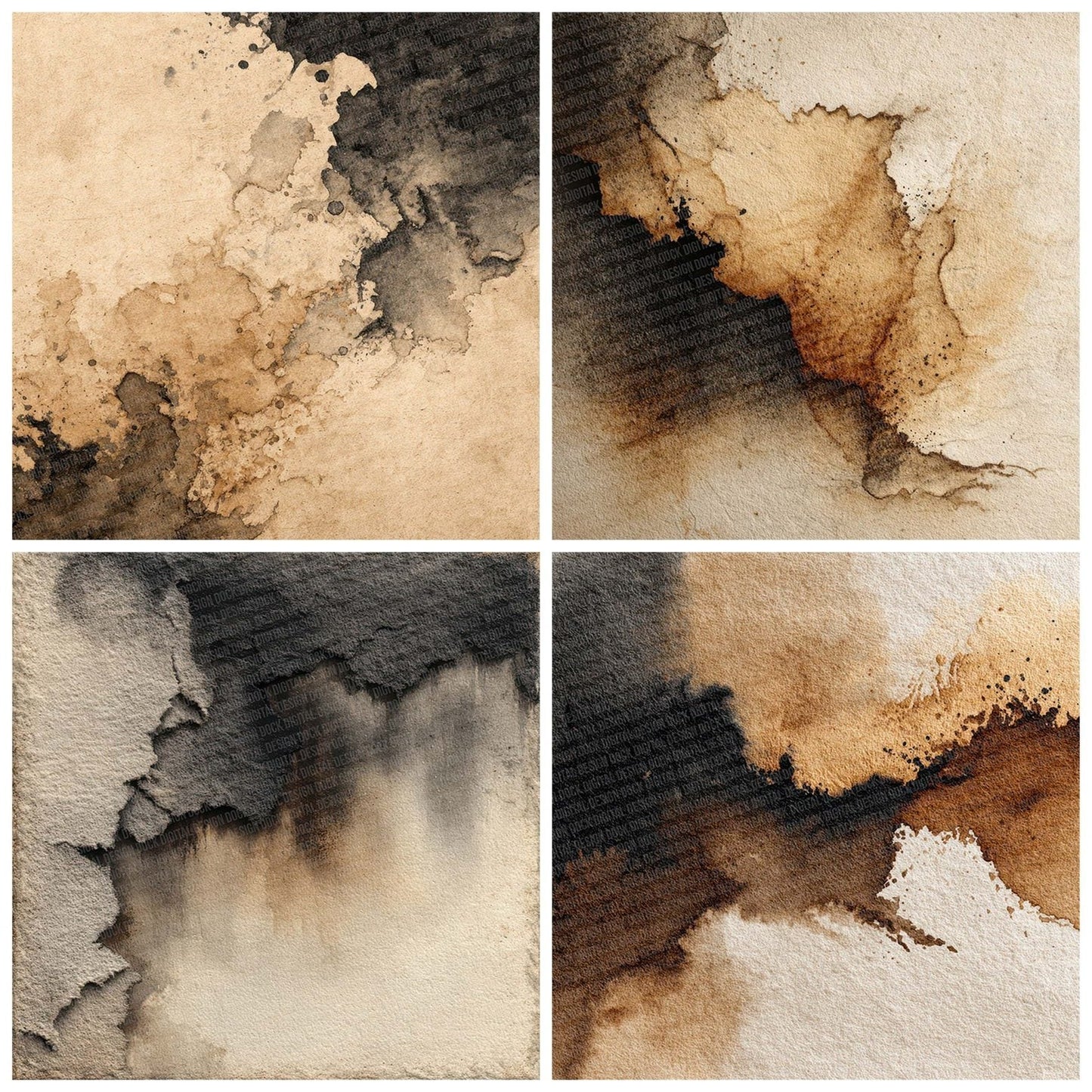 Ink Walnut Fade Digital Paper Pack (DDD002136)
