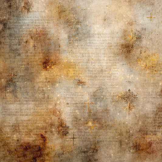 Ivory Gold Sacred Layers Digital Paper Pack (DDD002175)