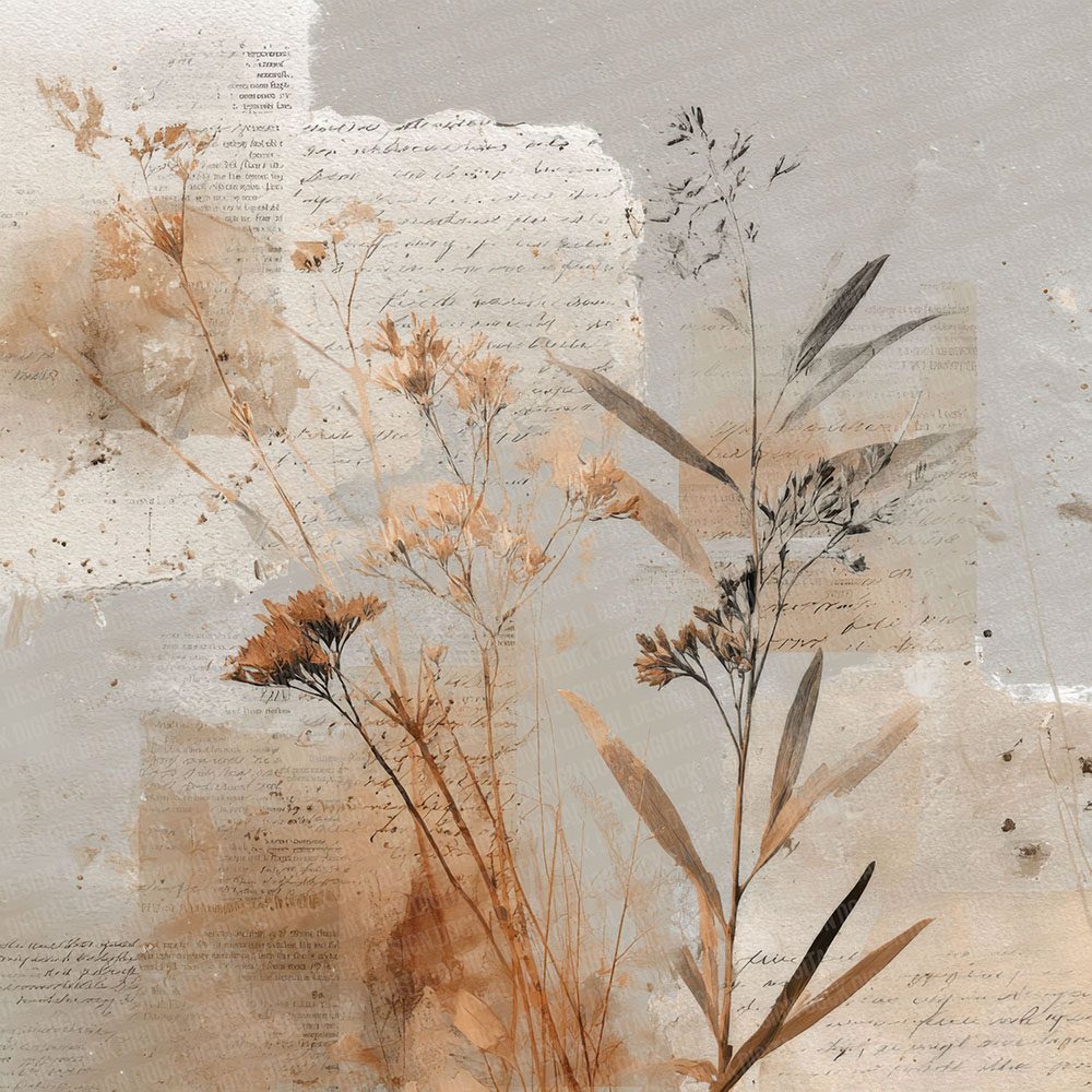Ivory Grass Sketch Dunes Digital Paper Pack (DDD002177)