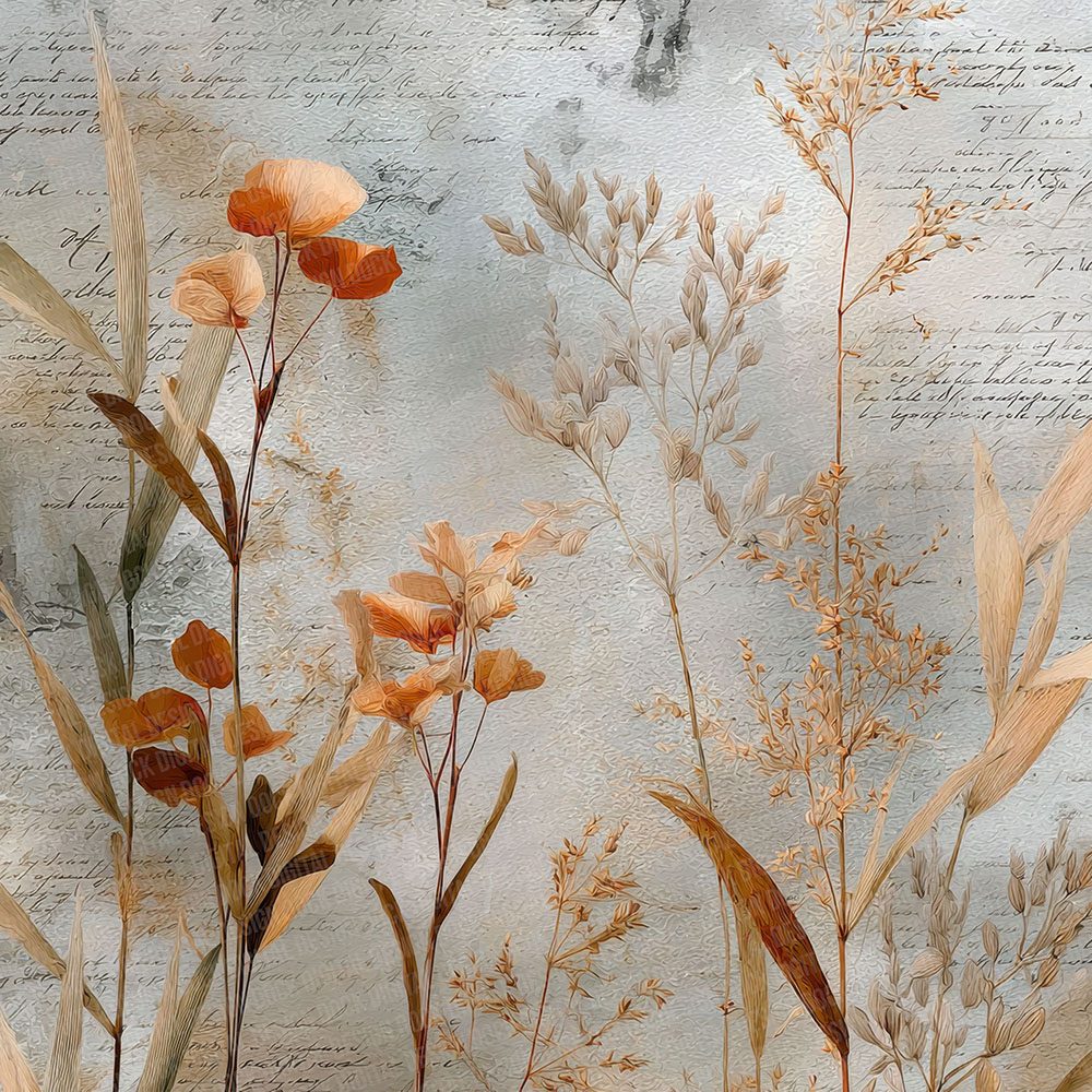 Ivory Grass Sketch Dunes Digital Paper Pack (DDD002177)