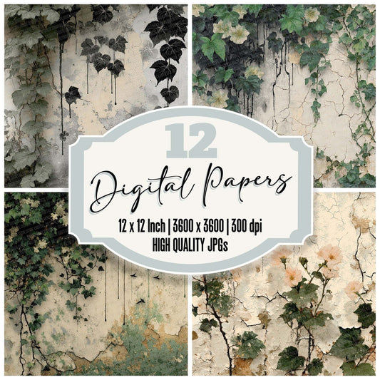 Ivy Ink Peel Digital Paper Pack (DDD002187)