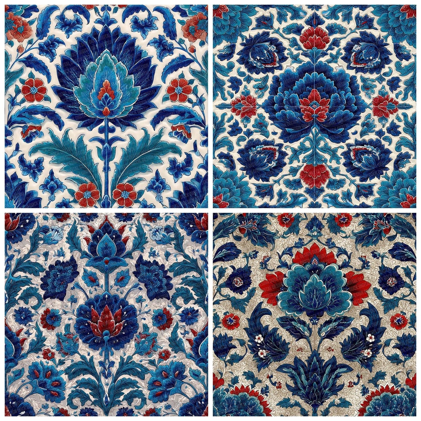 Iznik Botanical Tile Digital Paper Pack (DDD002188)