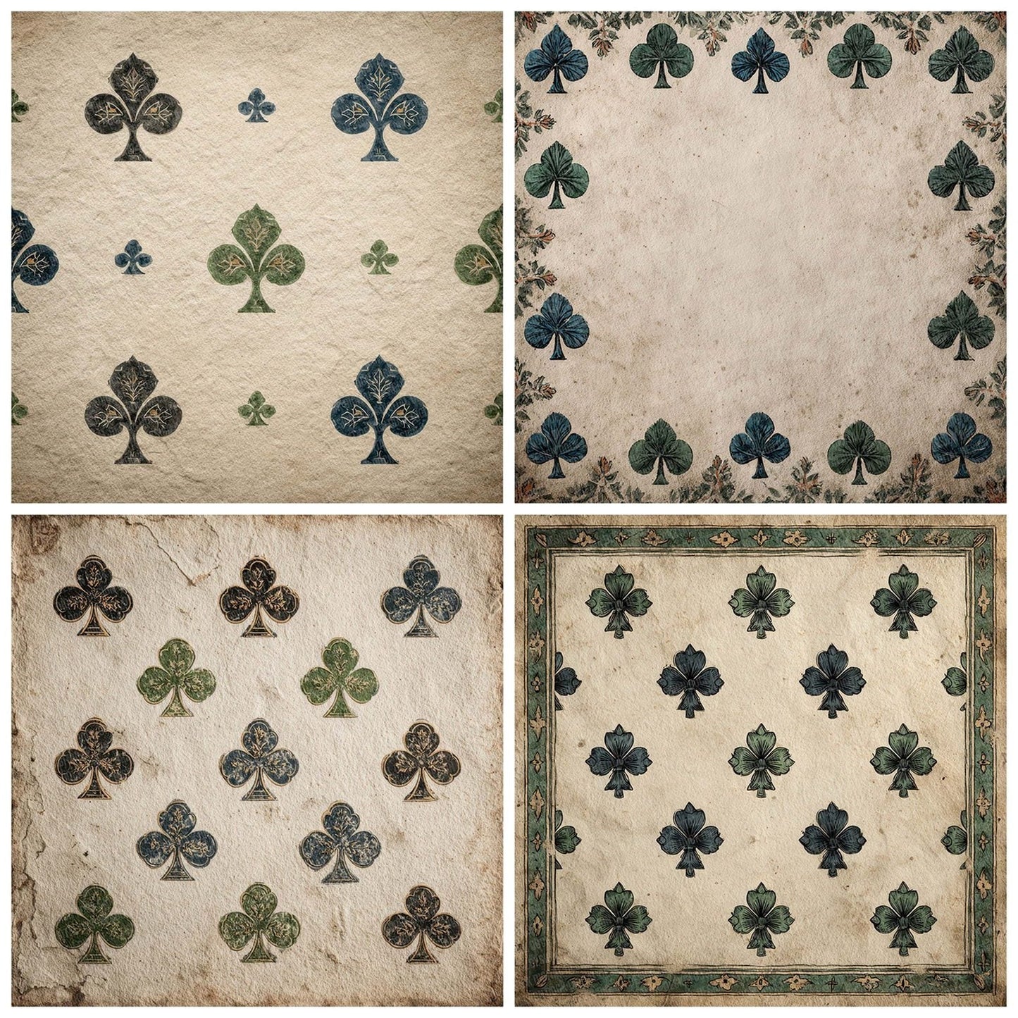 Jack Clubs Background Digital Paper Pack (DDD002189)