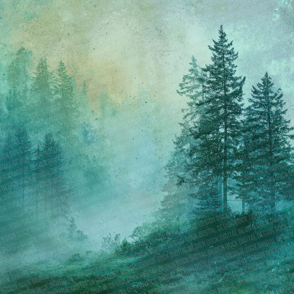 Jade Fog Botanical Digital Paper Pack (DDD002191)