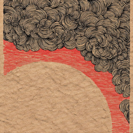 Japanese Red Sun Swirls Digital Paper Pack (DDD002206)