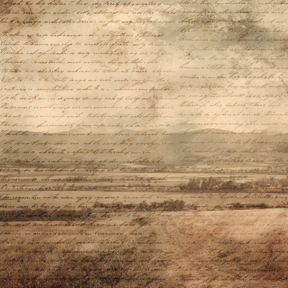 Journal Landscape Photo Script Digital Paper Pack (DDD008833)