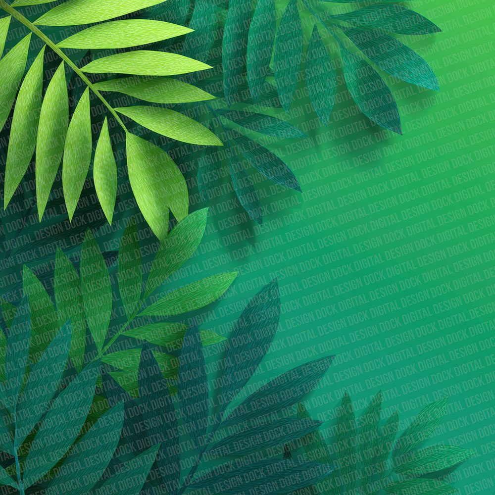 Jungle Leaf Fade Digital Paper Pack (DDD002220)