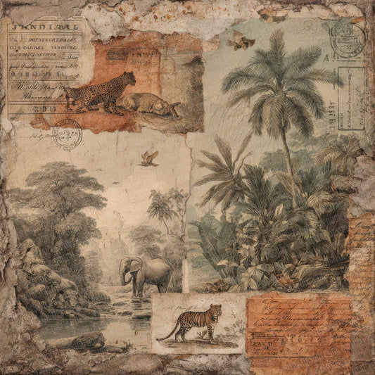 Jungle Safari Scrapbook Digital Paper Pack (DDD002223)