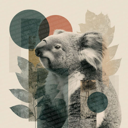 Koala Eucalyptus Moodboard Digital Paper Pack (DDD002249)