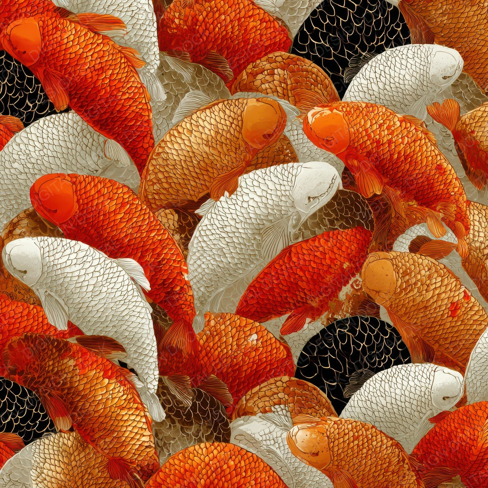 Koi Scale Texture Digital Paper Pack (DDD008401)