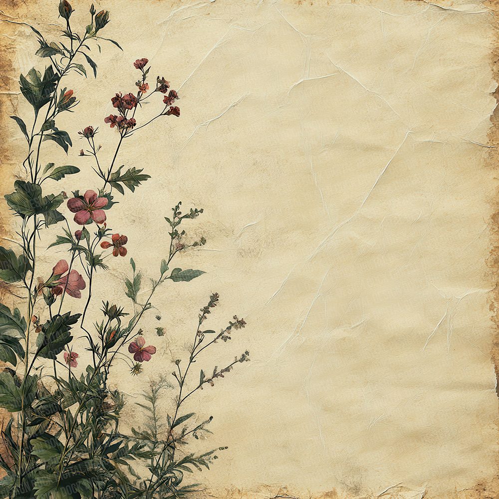 Kraft Rust Wildflower Digital Paper Pack (DDD002259)