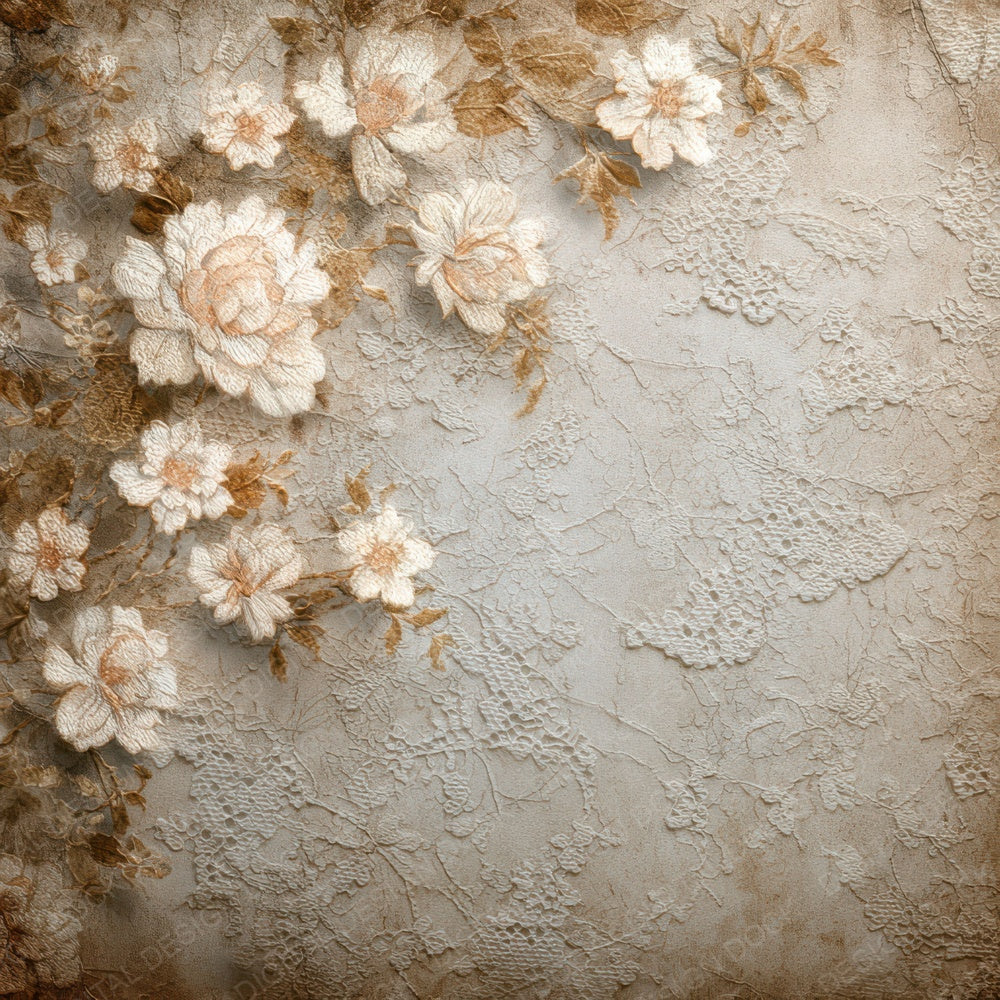 Lace Floral Wallpaper Digital Paper Pack (DDD007667)
