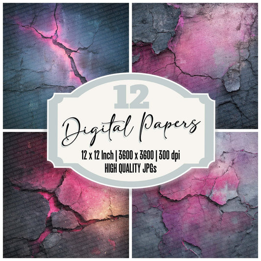 Laser Spill Concrete Digital Paper Pack (DDD002276)