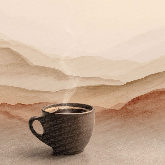 Latte Steam LineArt Wash Digital Paper Pack (DDD002278)