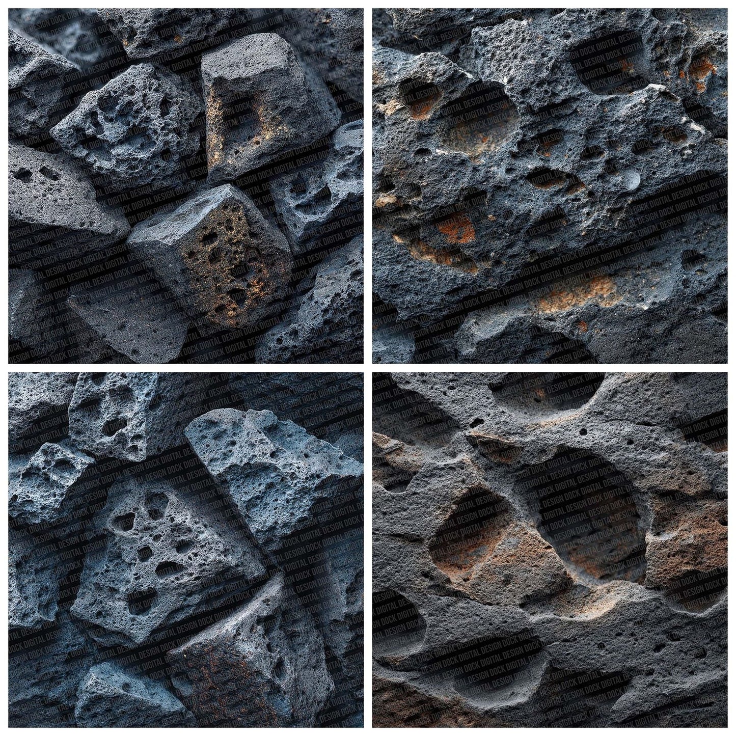 Lava Rock Texture Digital Paper Pack (DDD002281)