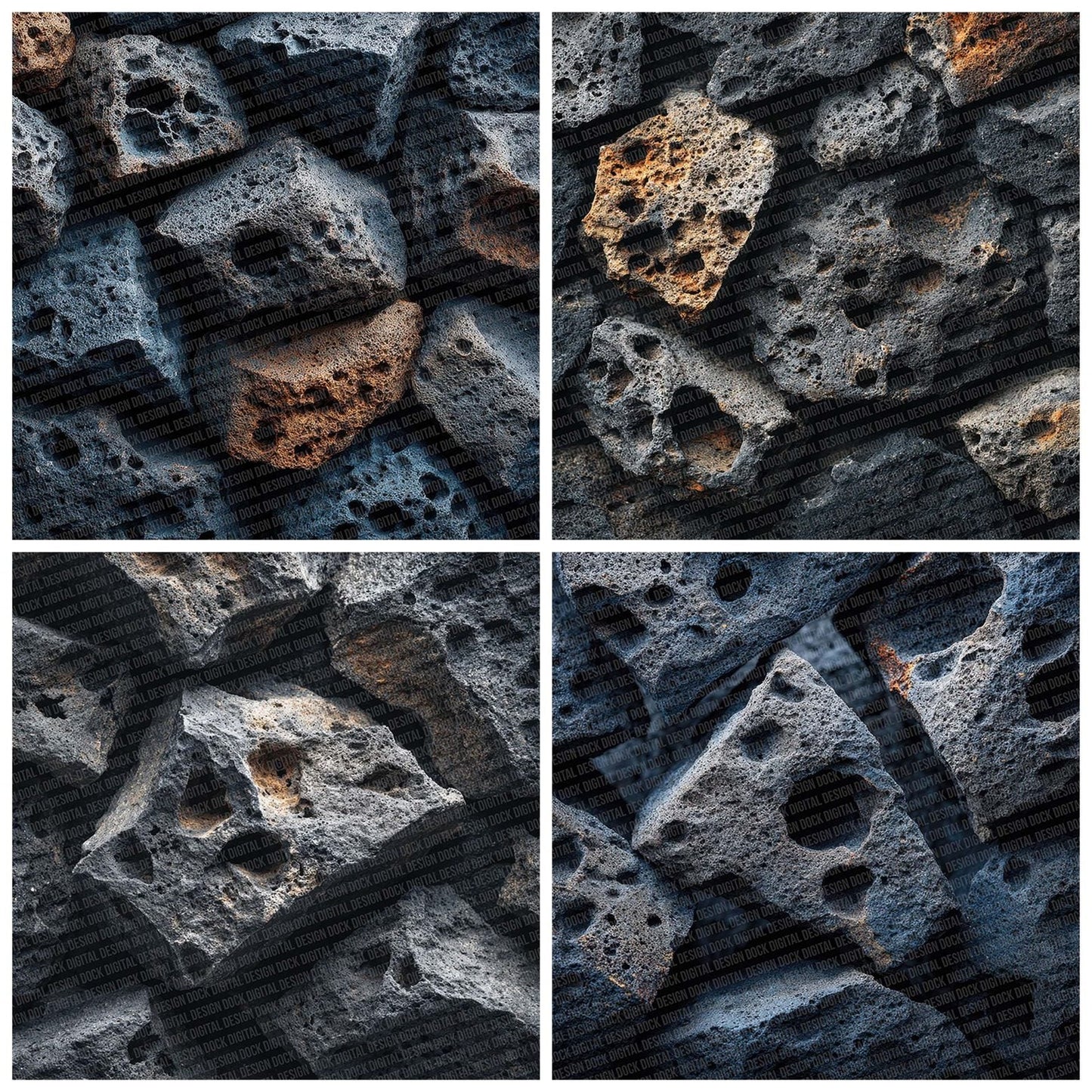 Lava Rock Texture Digital Paper Pack (DDD002281)