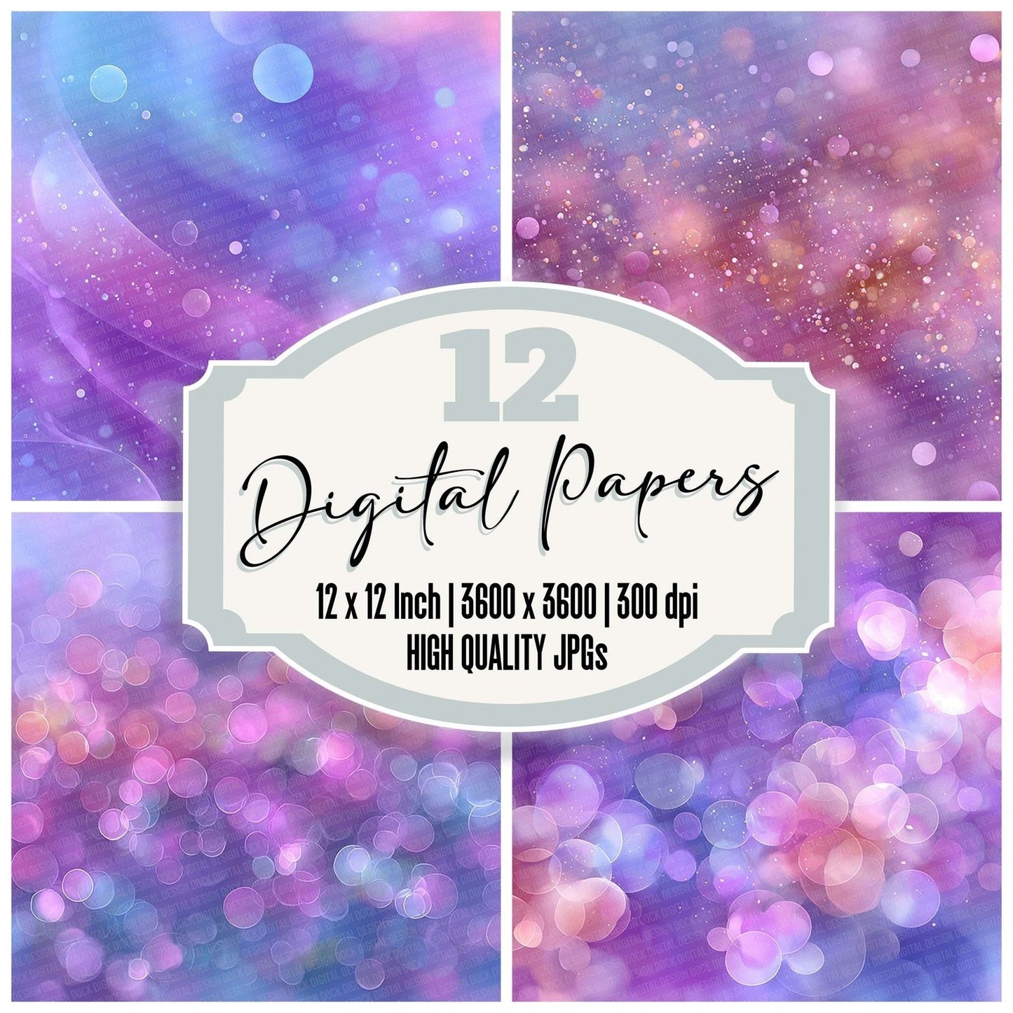 Lavender Dream Abstract Digital Paper Pack (DDD002287)