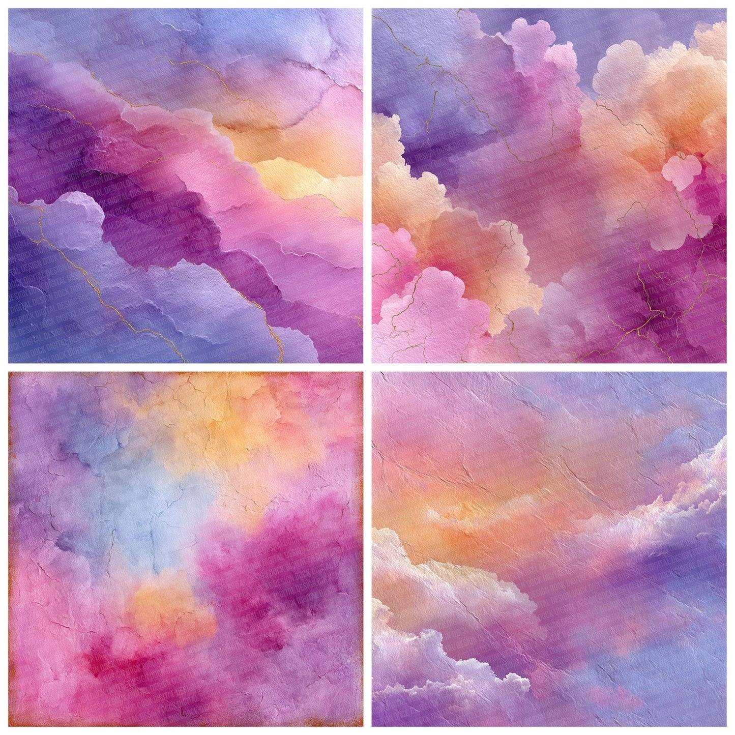 Lavender Orchid Wash Digital Paper Pack (DDD002294)