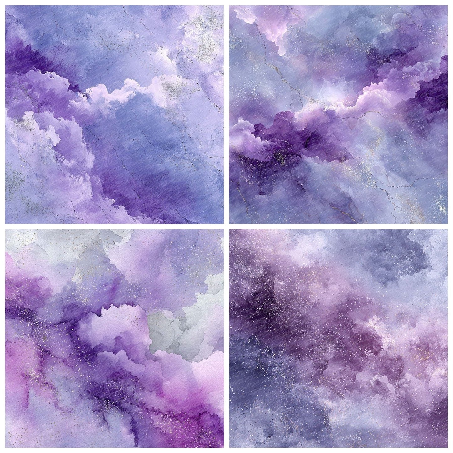 Lavender Smoke Stone Digital Paper Pack (DDD007671)