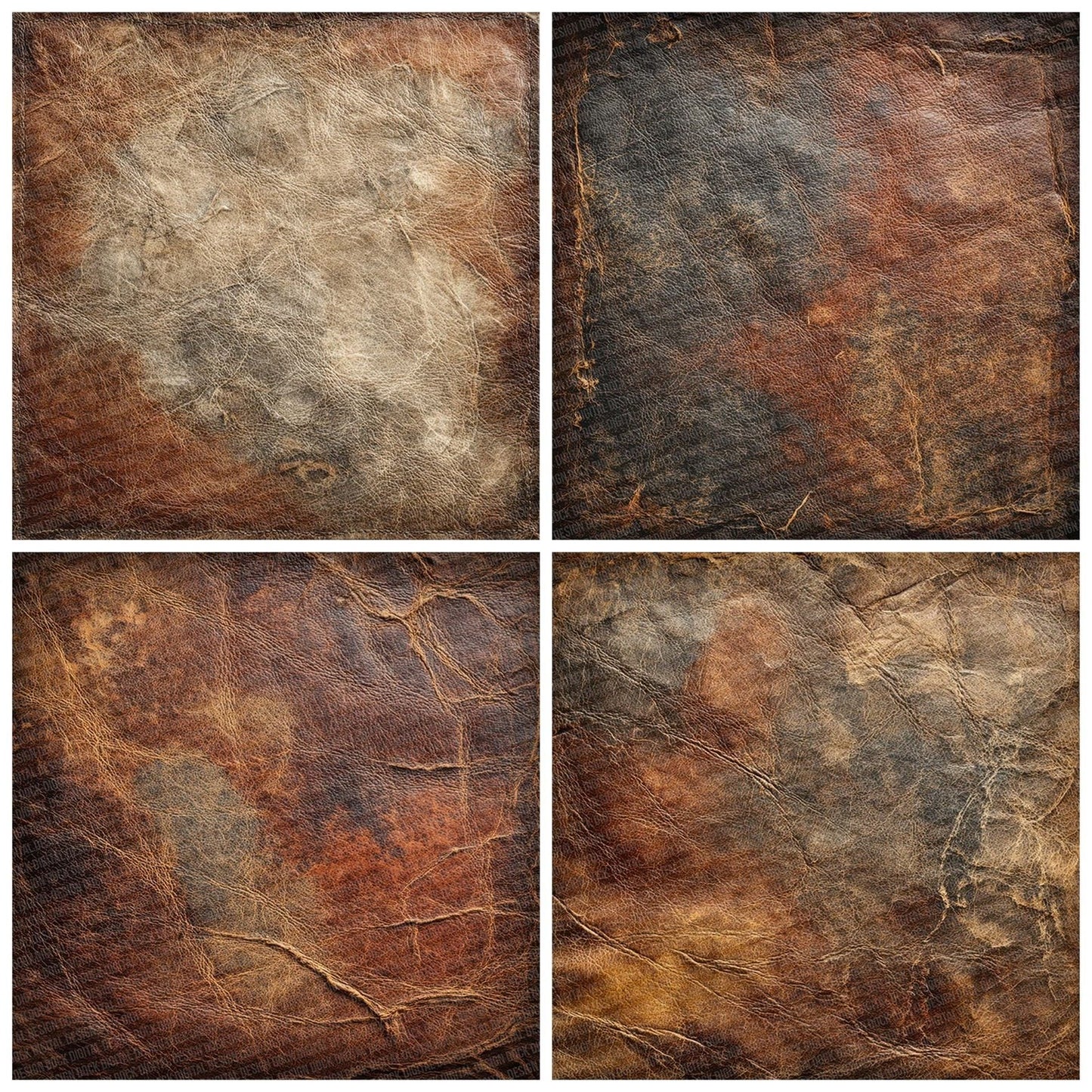 Leather Brown Distress Digital Paper Pack (DDD002314)