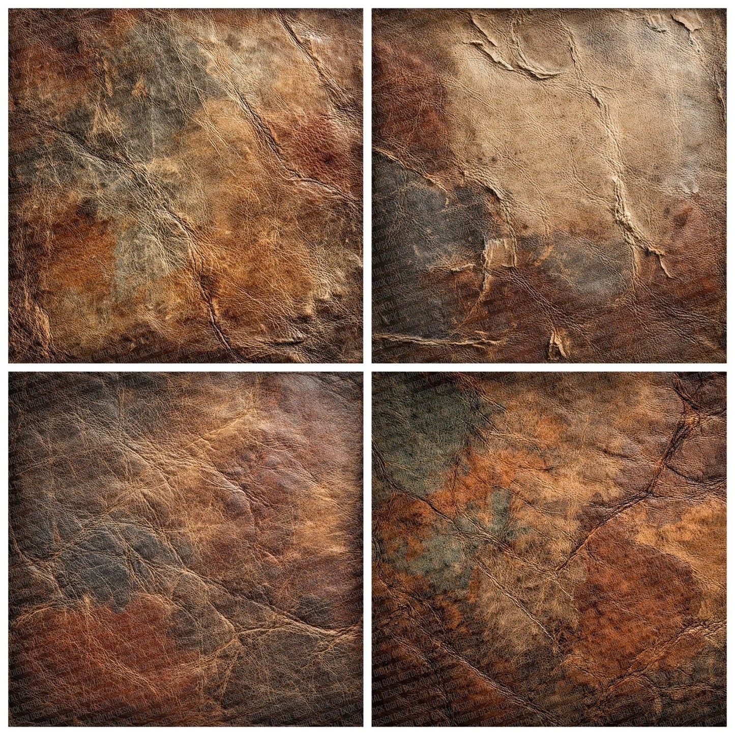 Leather Brown Distress Digital Paper Pack (DDD002314)