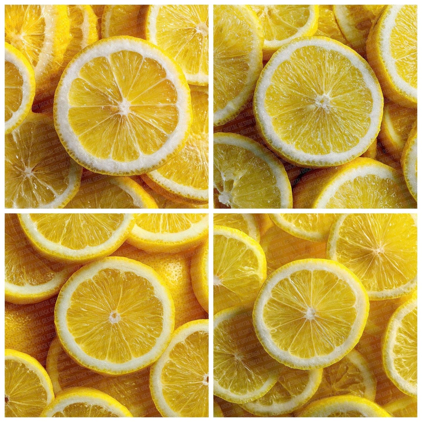 Lemon Slice Overhead Fill Digital Paper Pack (DDD002323)