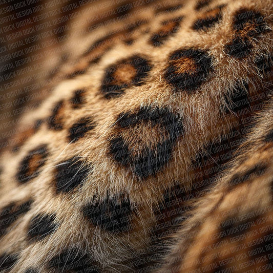 Leopard Fur Macro Digital Paper Pack (DDD002325)